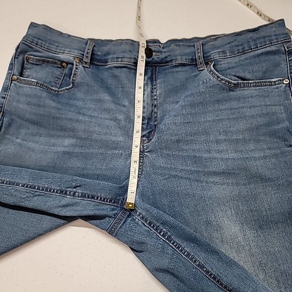 Terra & Sky TS Straight Leg Denim Jeans Womens Plus Size 22W Blue High Rise - Picture 12 of 16